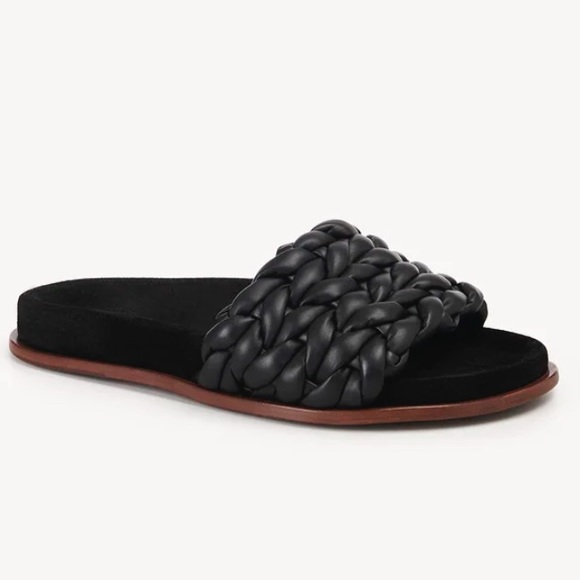Chloé Kacey Braided Leather Slide Sandal - Picture 3 of 10